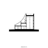 Section of Malmi Mortuary and Farewell Spaces by Verstas Architects