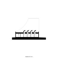 Section of Malmi Mortuary and Farewell Spaces by Verstas Architects