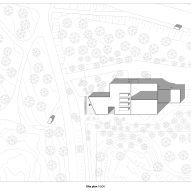 Site plan of Malmi Mortuary and Farewell Spaces by Verstas Architects
