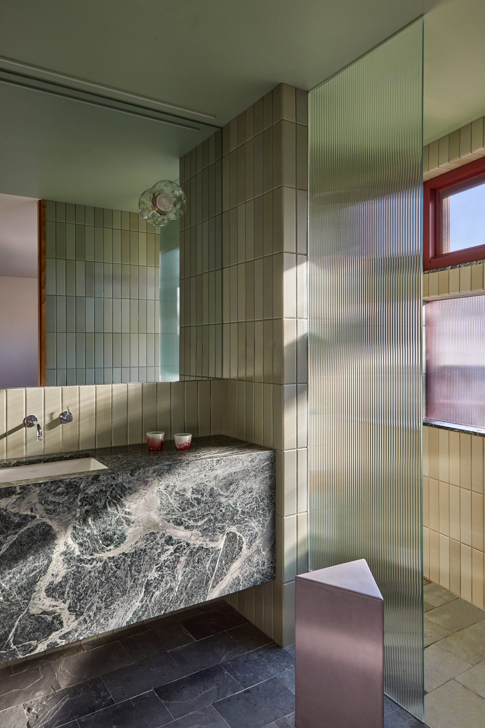 Interior del baño de la casa Laneway