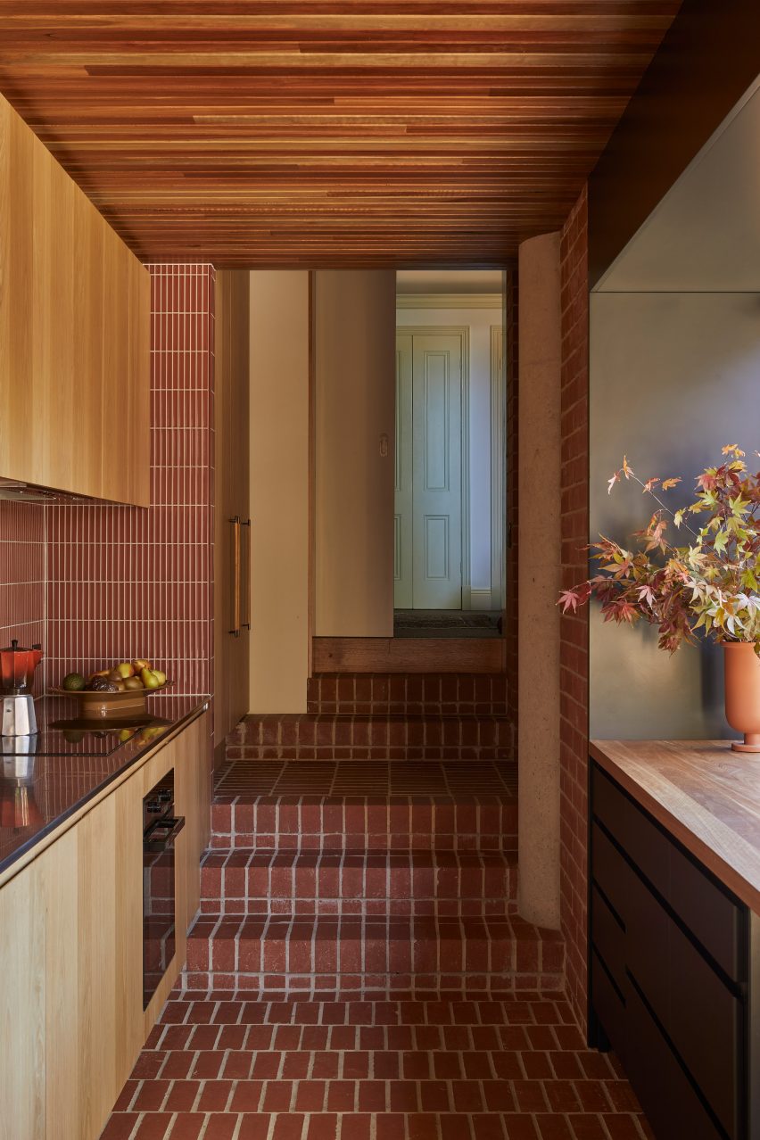 Kitchen interior at Melbourne home updated by MRTN Architects