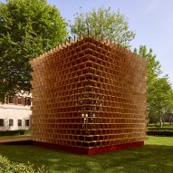 Waugh Thistleton builds "simple and repetitive" timber pavilion on grounds of historic Istanbul palace