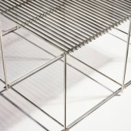 Scaffold outdoor occasional tables by Haldane