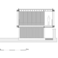 Section of Park Pavilion by Scullion Architects