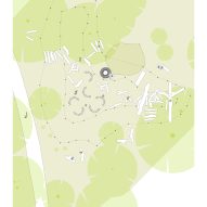 Site plan of Silk Wood Playscape at Westonbirt Arboretum by Pearce+, Invisible Studio and Lean Structures