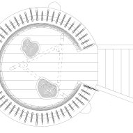 Tower plan at Silk Wood Playscape at Westonbirt Arboretum by Pearce+, Invisible Studio and Lean Structures
