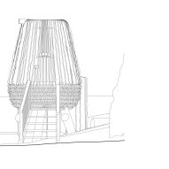 Section of Silk Wood Playscape at Westonbirt Arboretum by Pearce+, Invisible Studio and Lean Structures