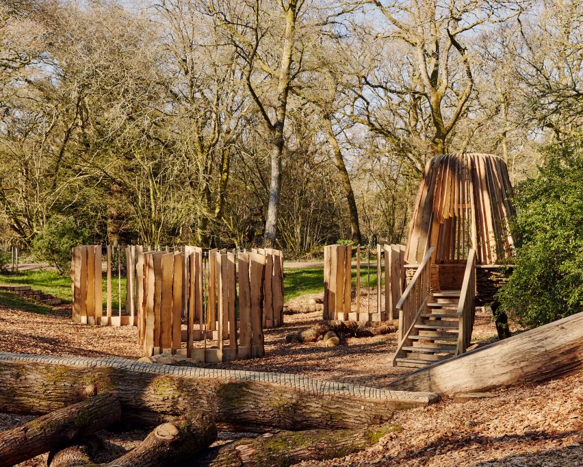 Silk Wood Playscape at Westonbirt Arboretum by Pearce+, Invisible Studio and Lean Structures