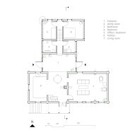Ground floor plan of Smallholding at Nesjestranda by Rever & Drafe