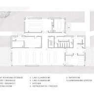 Ground floor plan of the Smith Center for Education and Research in Maine by Opal