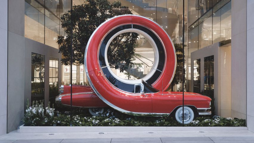 Alex Chinneck Dior window