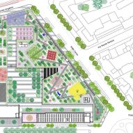 Plan of public space by Stefano Boeri Architetti