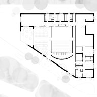 Plan of Ishøj Theatre by Svendborg Architects and Wohlert Arkitekter