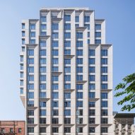 ODA clads Manhattan condo building in chamfered limestone