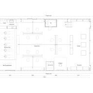 Plan of Unravel hair salon by Atelier Write