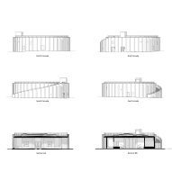 Section and elevation of Pumping station by Ginneruparkitekter