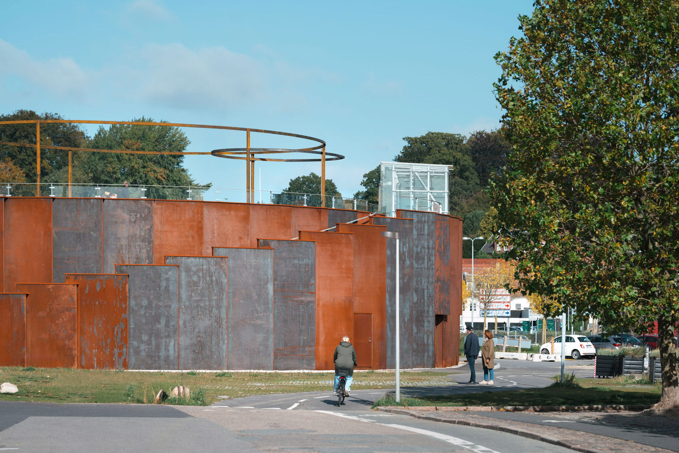 Exterior view of pumping station by Ginneruparkitekter