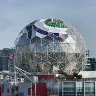 Vancouver's Science World dome is being covered in soccer ball motif for World Cup