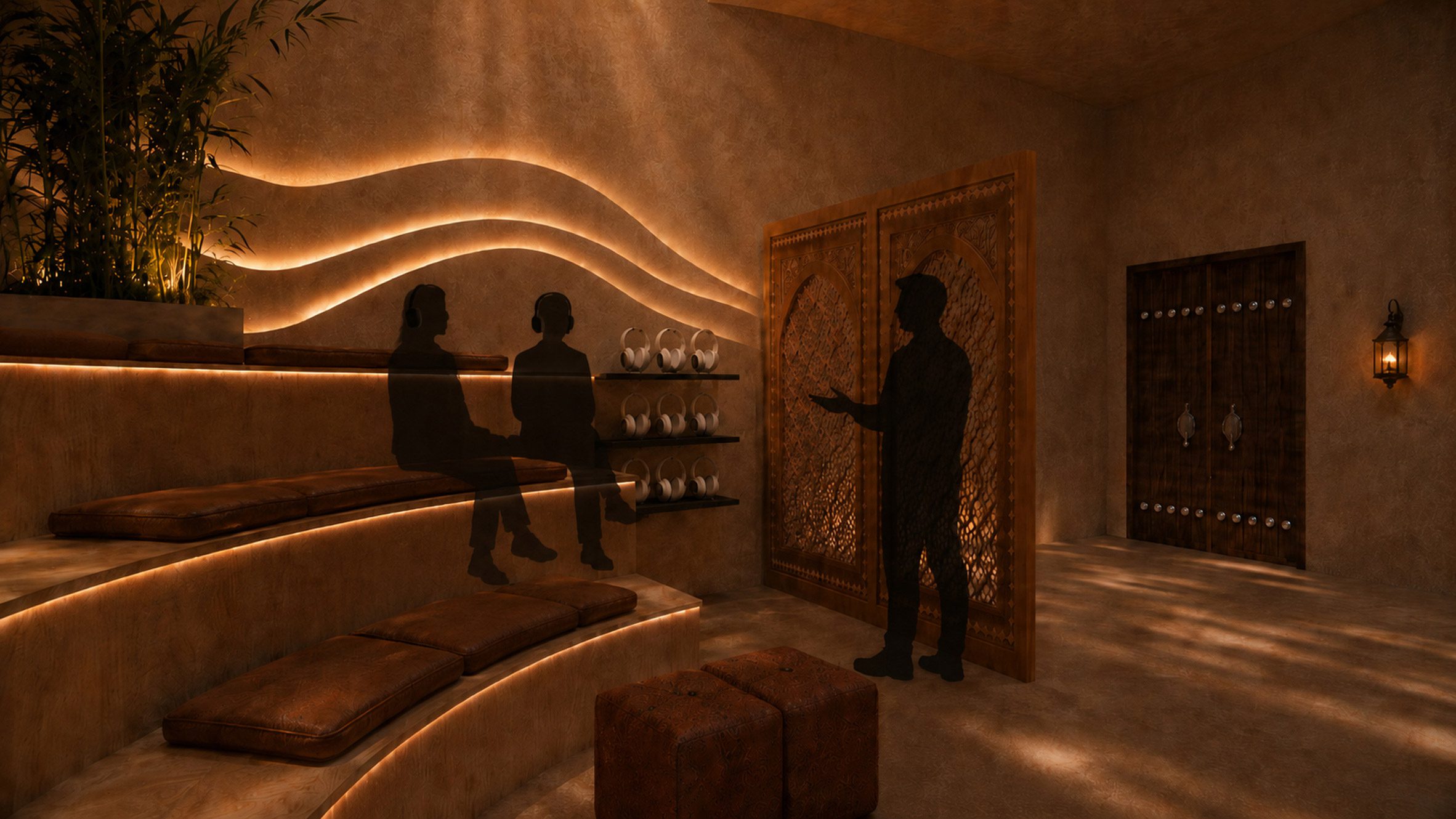 Render of a a language and cultural immersion center