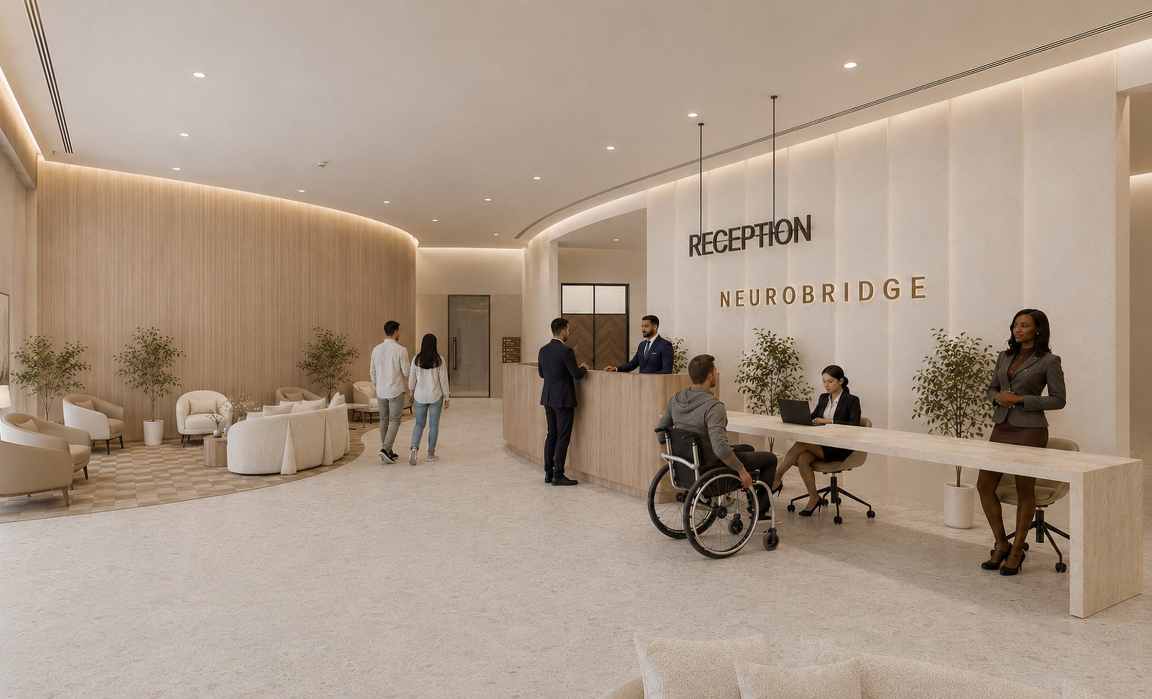 Render of an autism hub