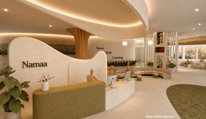 Render of an educational and creative hub