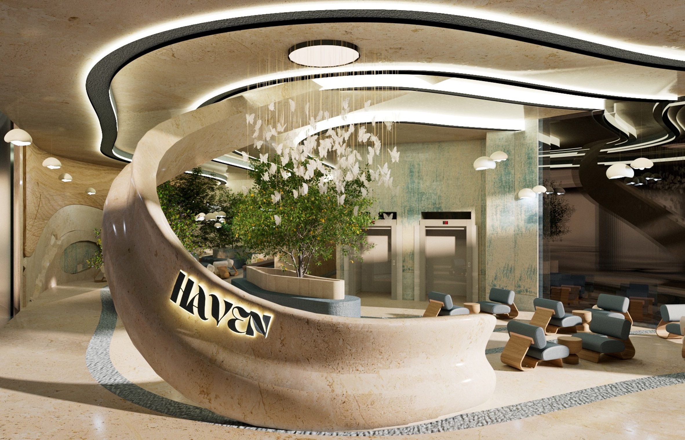 Render of a mental health clinic