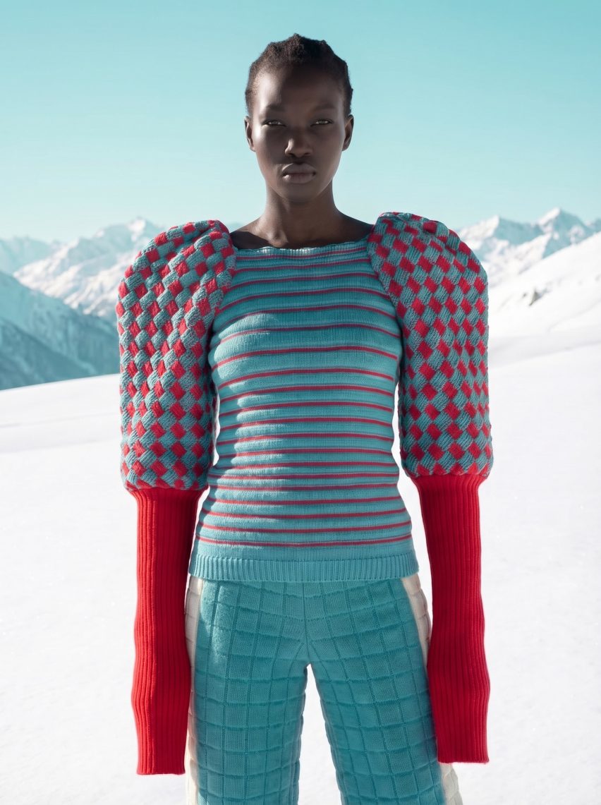 Alpine-inspired textile designs by Gwen Fabra Davies
