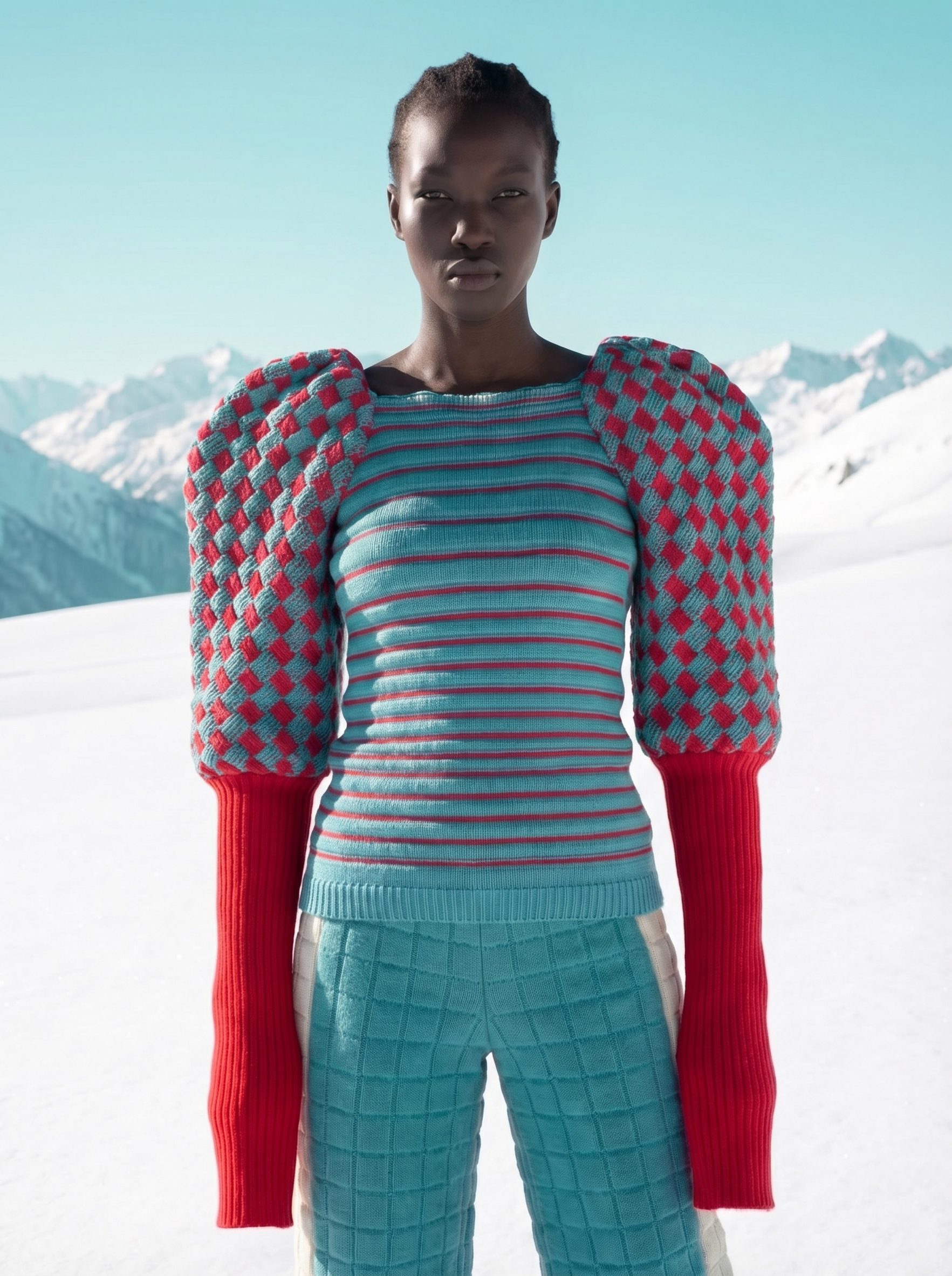 Designs têxteis de inspiração alpina de Gwen Fabra Davies