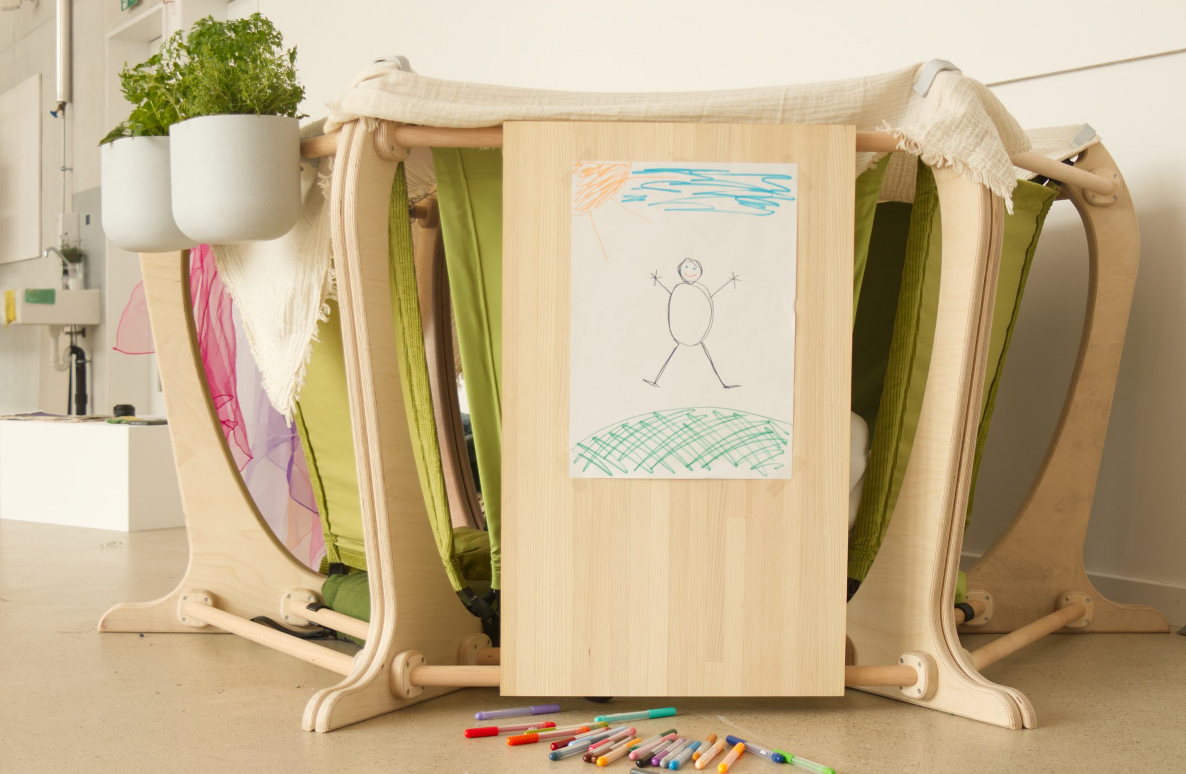 Photo of wooden sensory design project