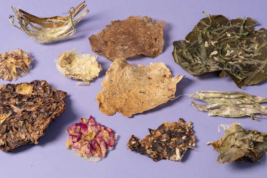 Photo of material made from botanic waste