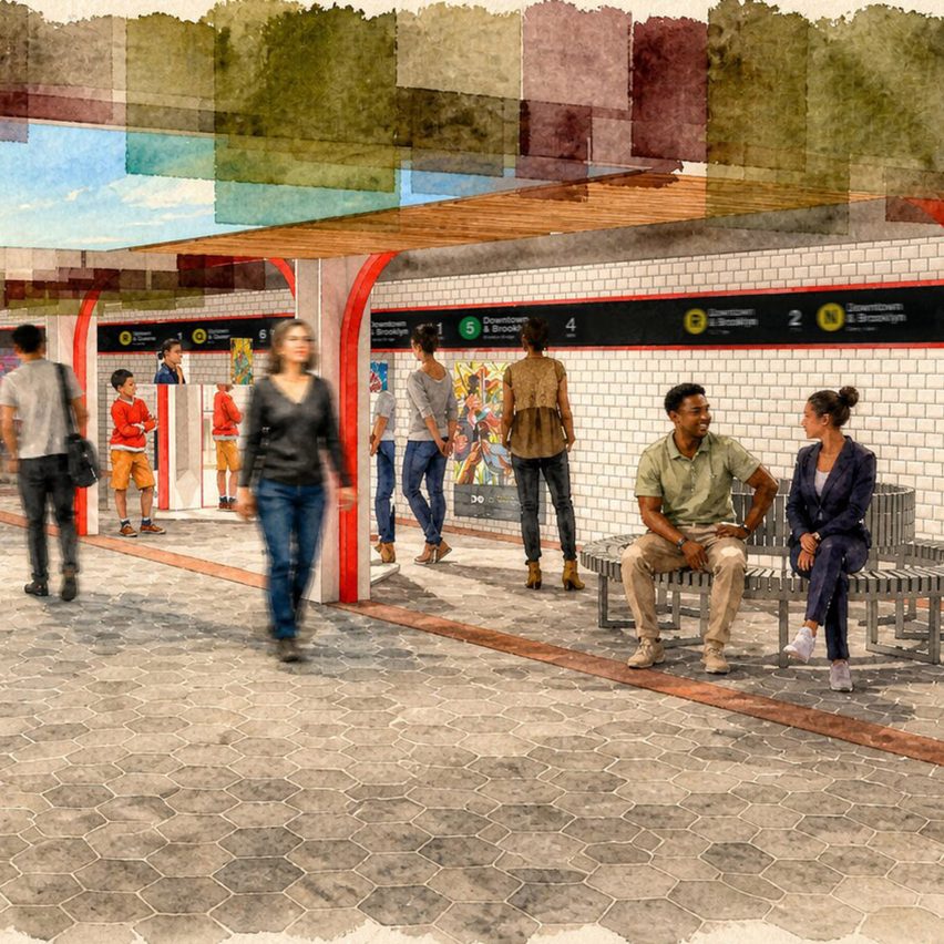 Digital illustration of an underground hub