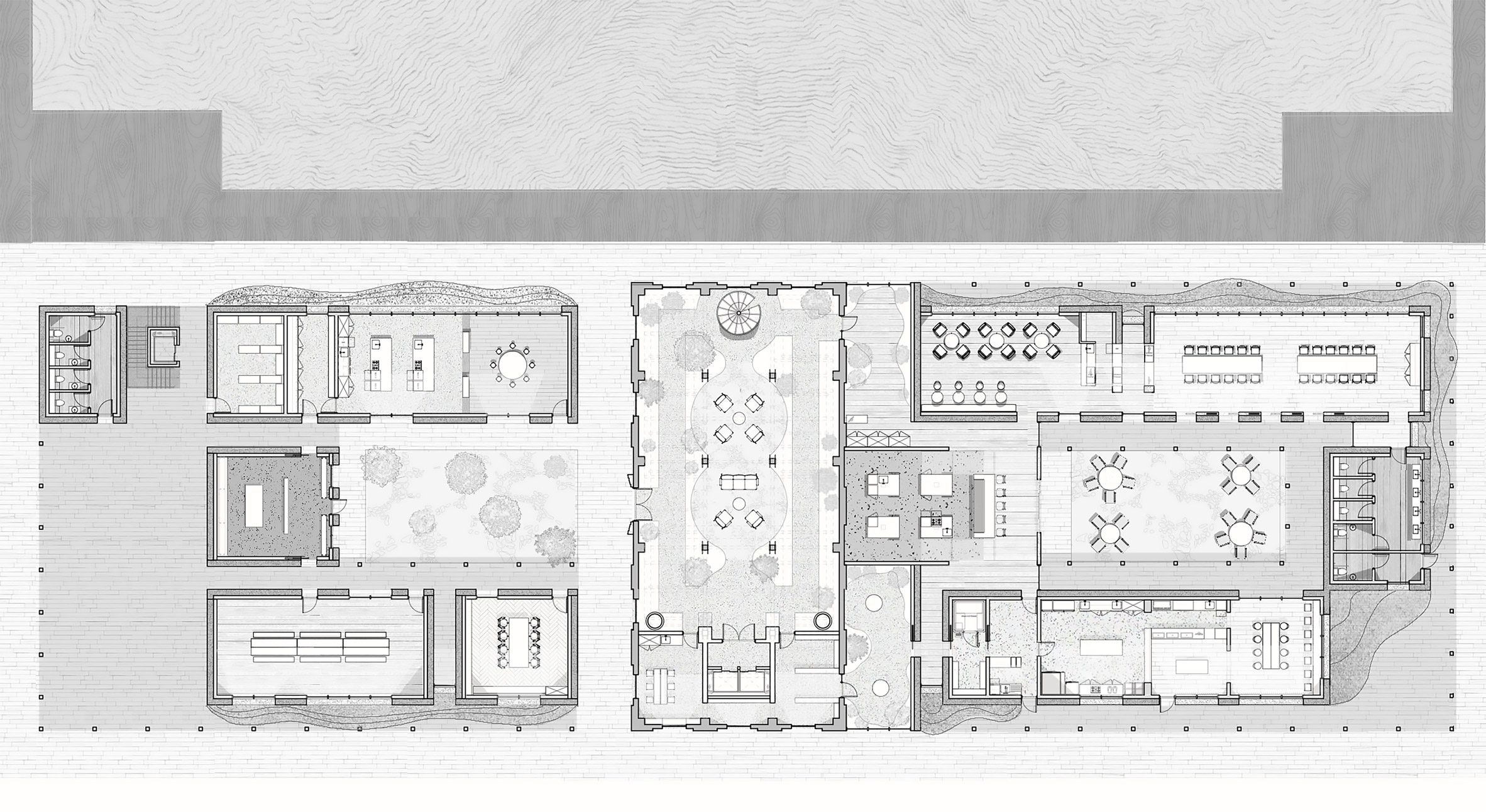 Diagramme of a hub for food cultivation