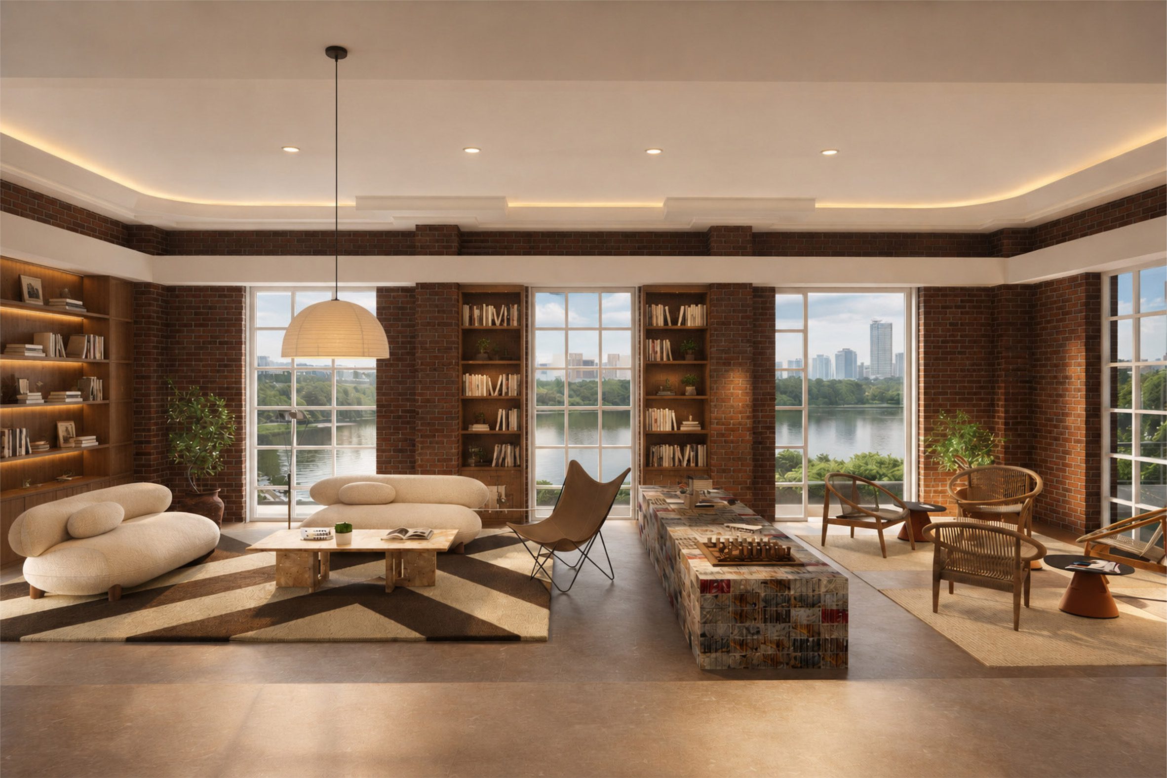 Render of an eco wellness hotel