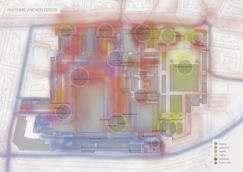 Illustration of Copenhagen's Meatpacking District