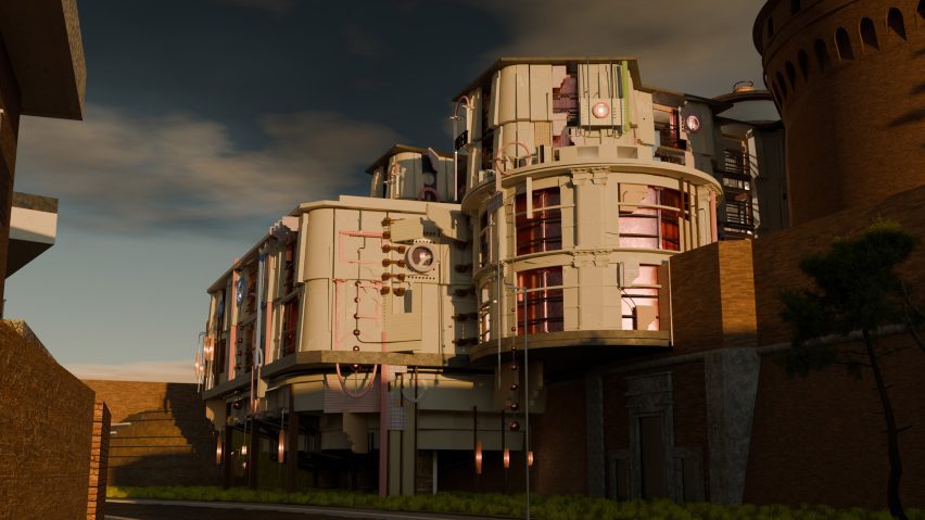 Render of an embassy