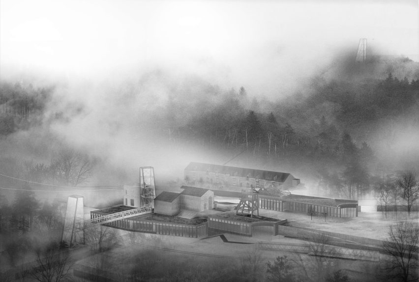 Illustration of a renewable energy centre