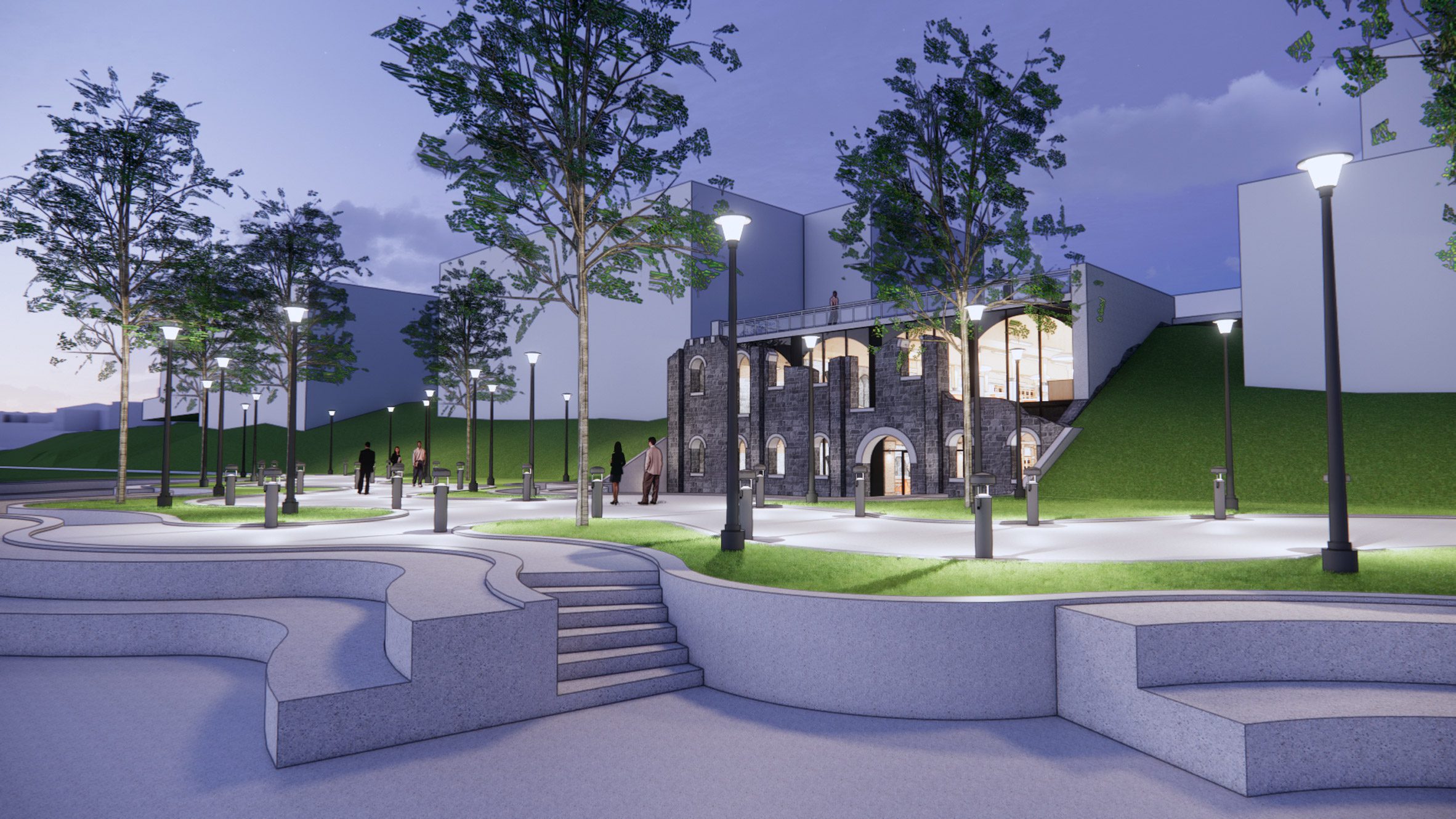 Render of a brewery