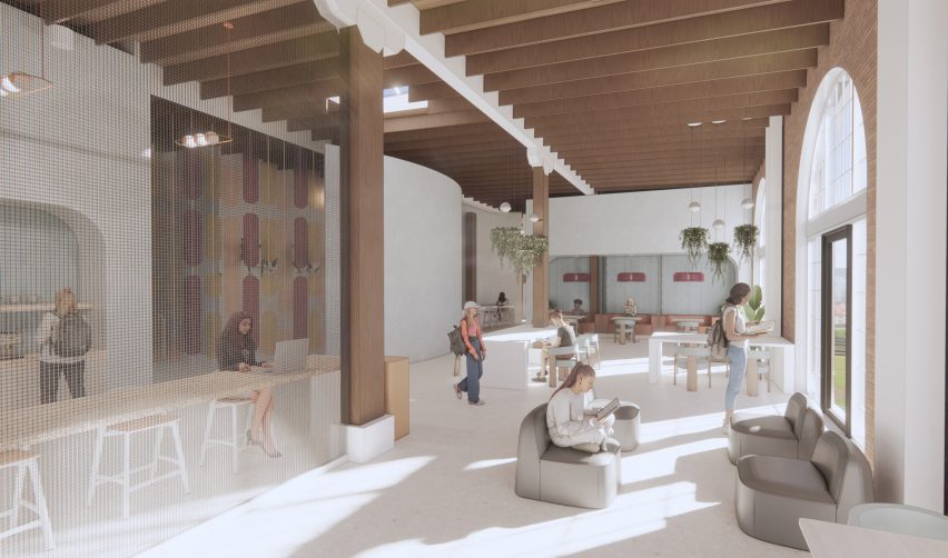 Render of a wellness centre