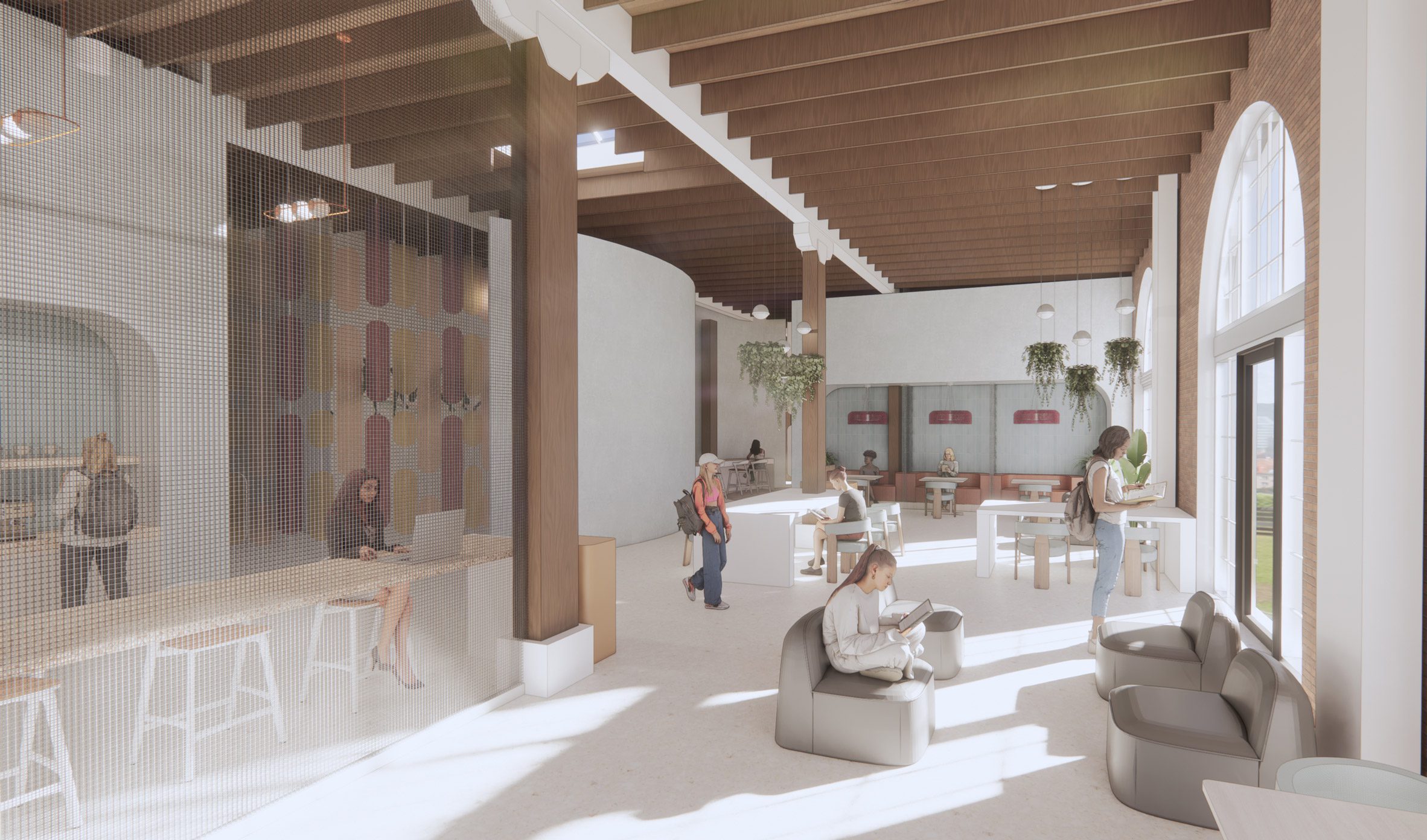 Render of a wellness centre