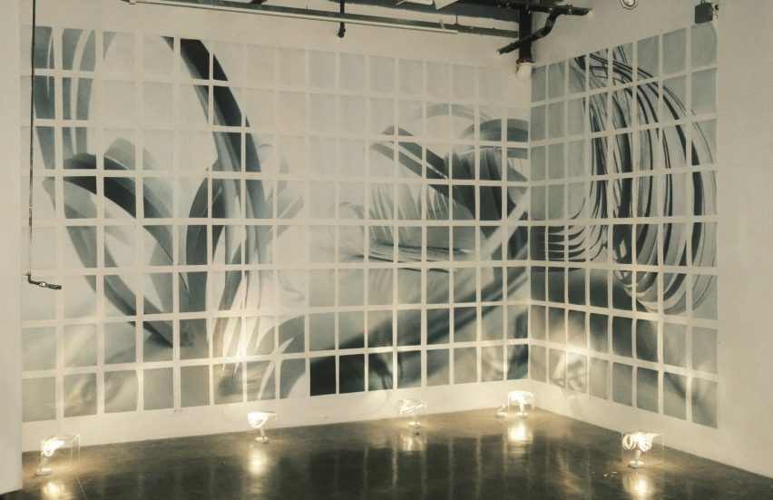 Render of a painting on a wall