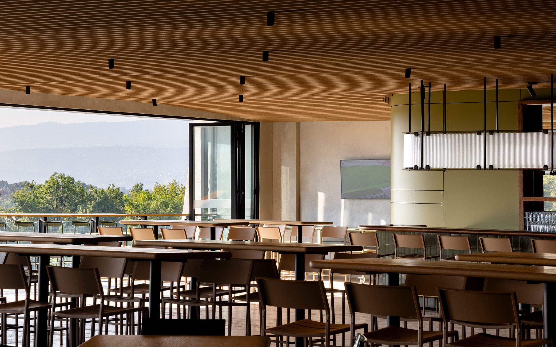 Azteca Stadium lounge with terrace