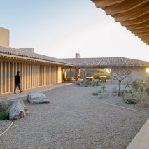 L-shaped roofs create "generous shadows" over Los Cabos residence