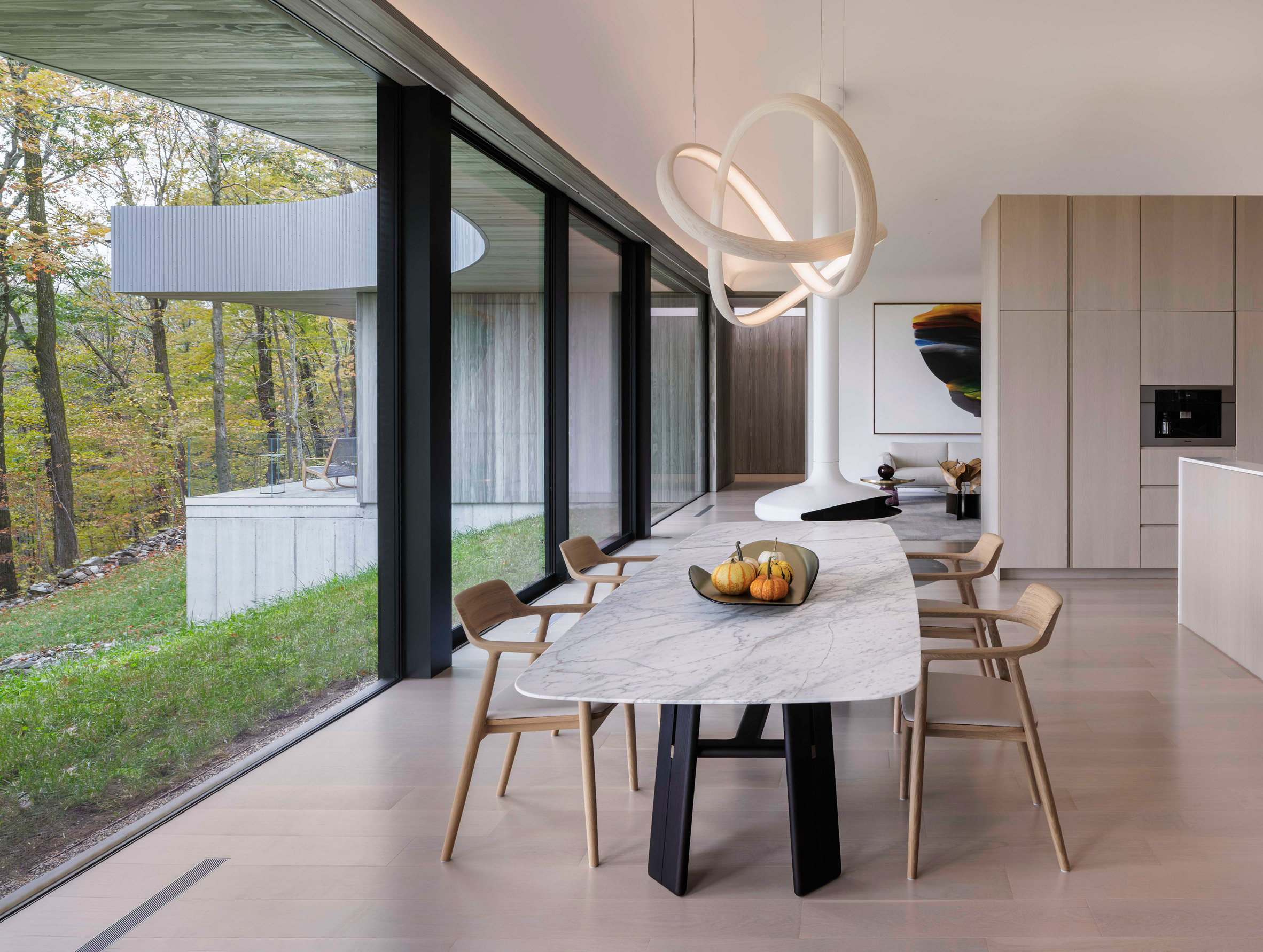 Kitchen in Chatham Residence in Upstate New York by Desai Chia