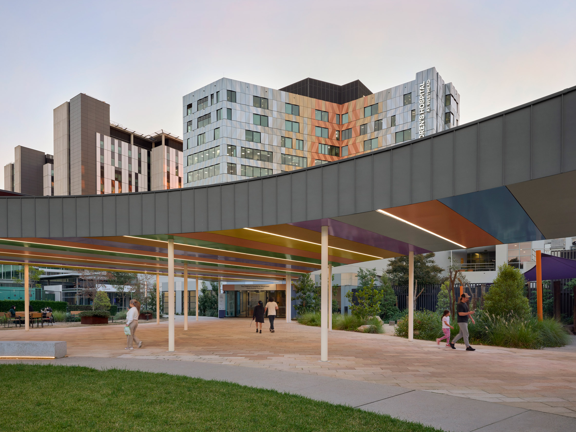 Billard Leece Partnership Children’s Hospital Sydney entry canopy