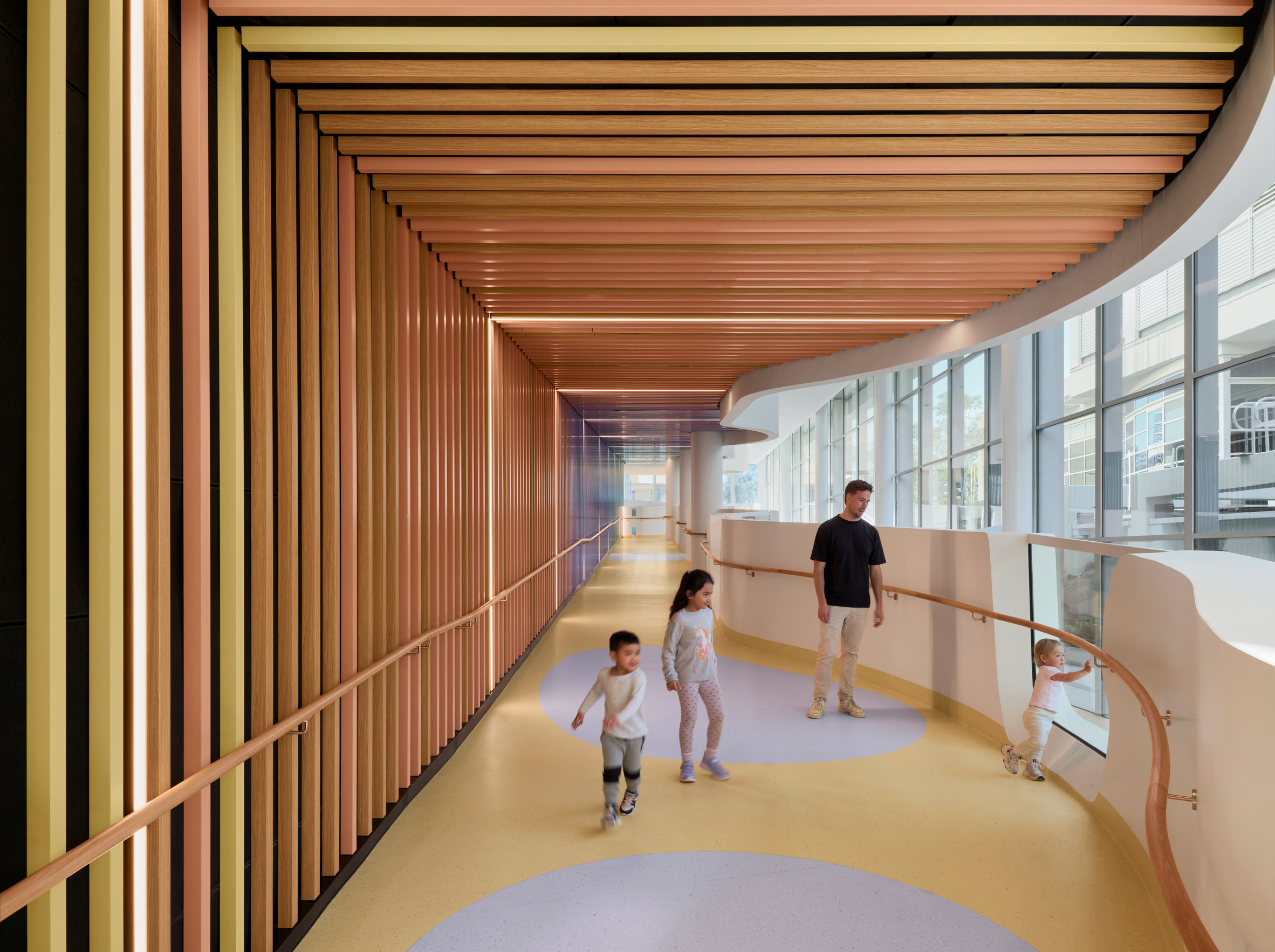 Billard Leece Partnership Children’s Hospital Sydney curved pathway