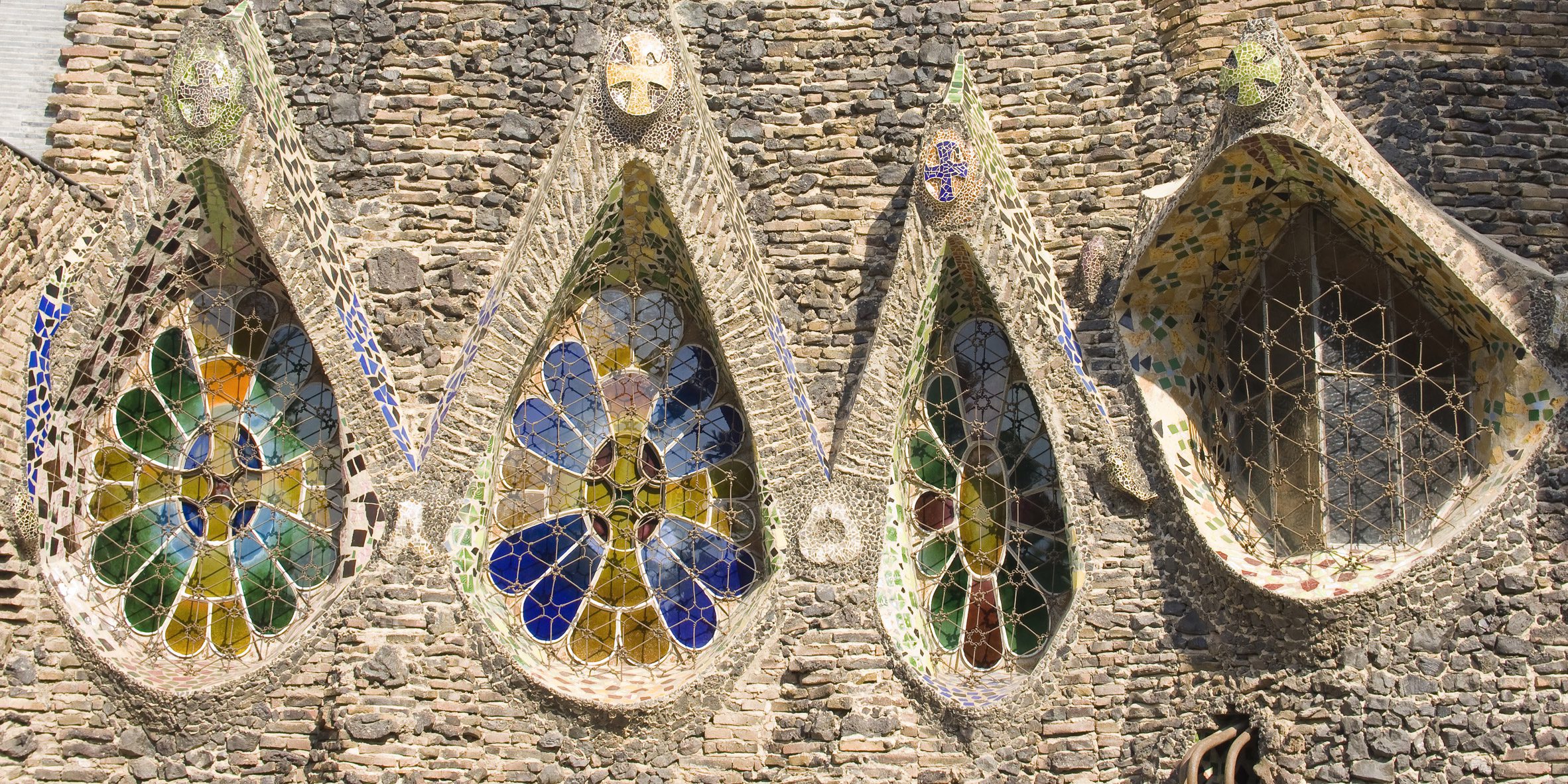 Stained glass windows by Gaudí