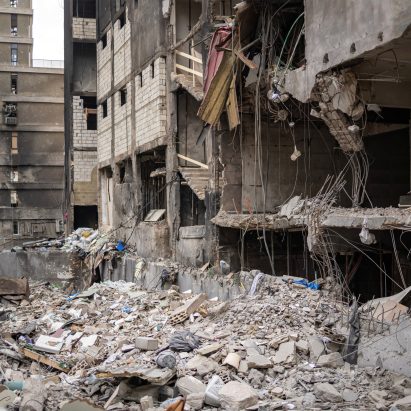 Building damage in Beirut, Lebanon