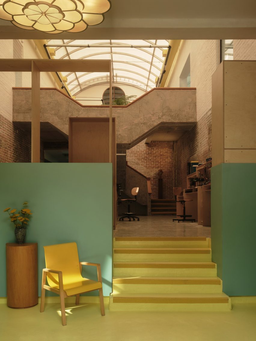 Entrance of The Yard headquarters of Cubitts by 51 Architecture
