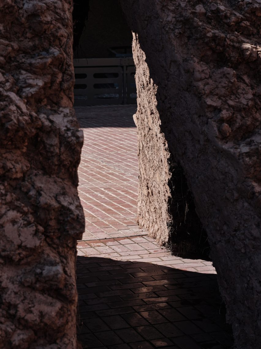 Close-up exterior view of Origo by Delcy Morelos