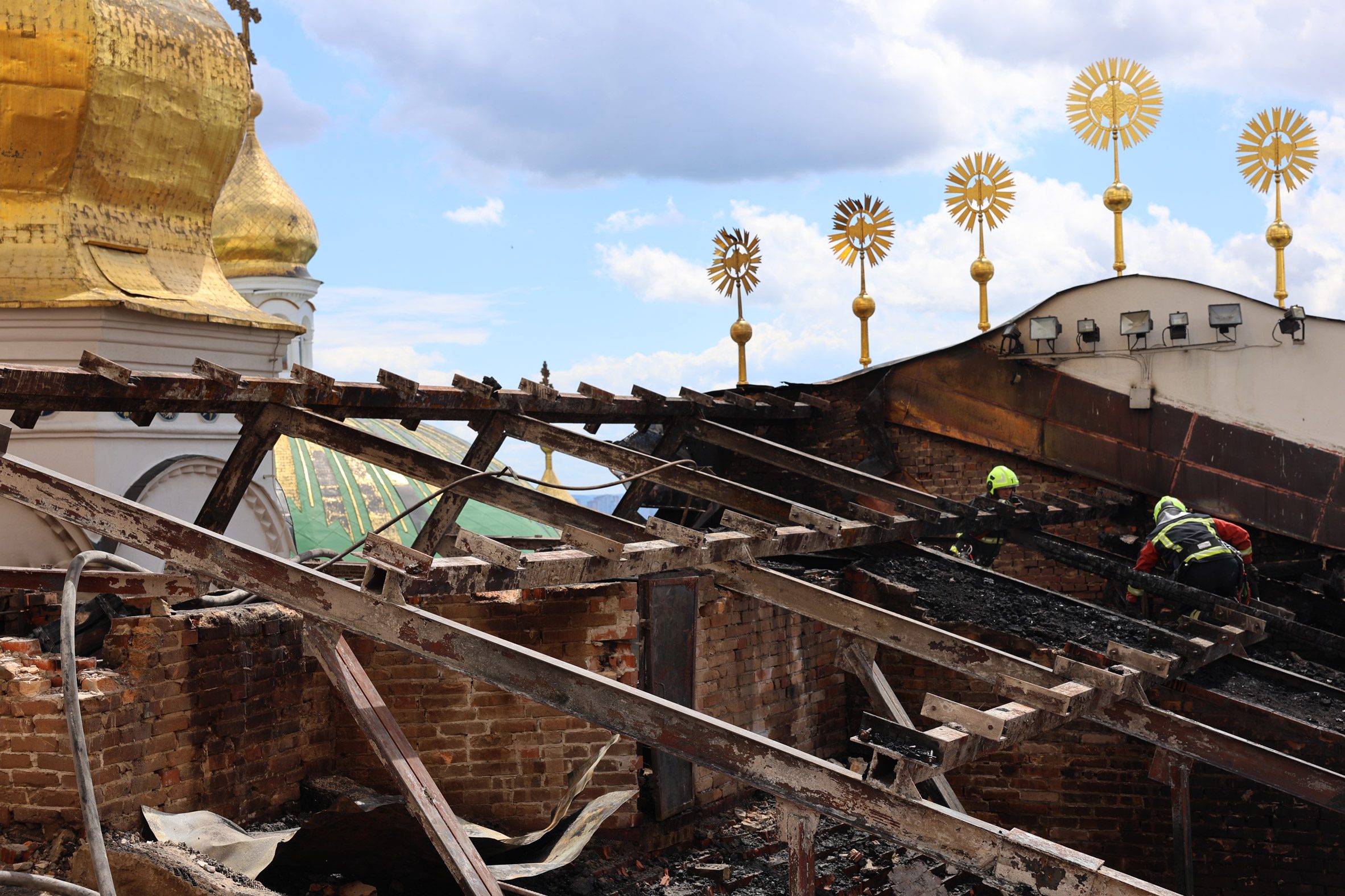 Dormition Cathedral damage in Ukraine war